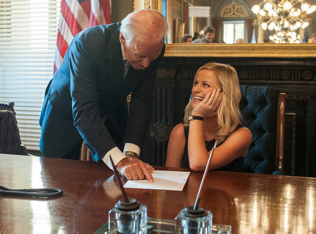 Leslie Knope Reacting To Joe Biden S Dnc Speech As We Imagine It E Online